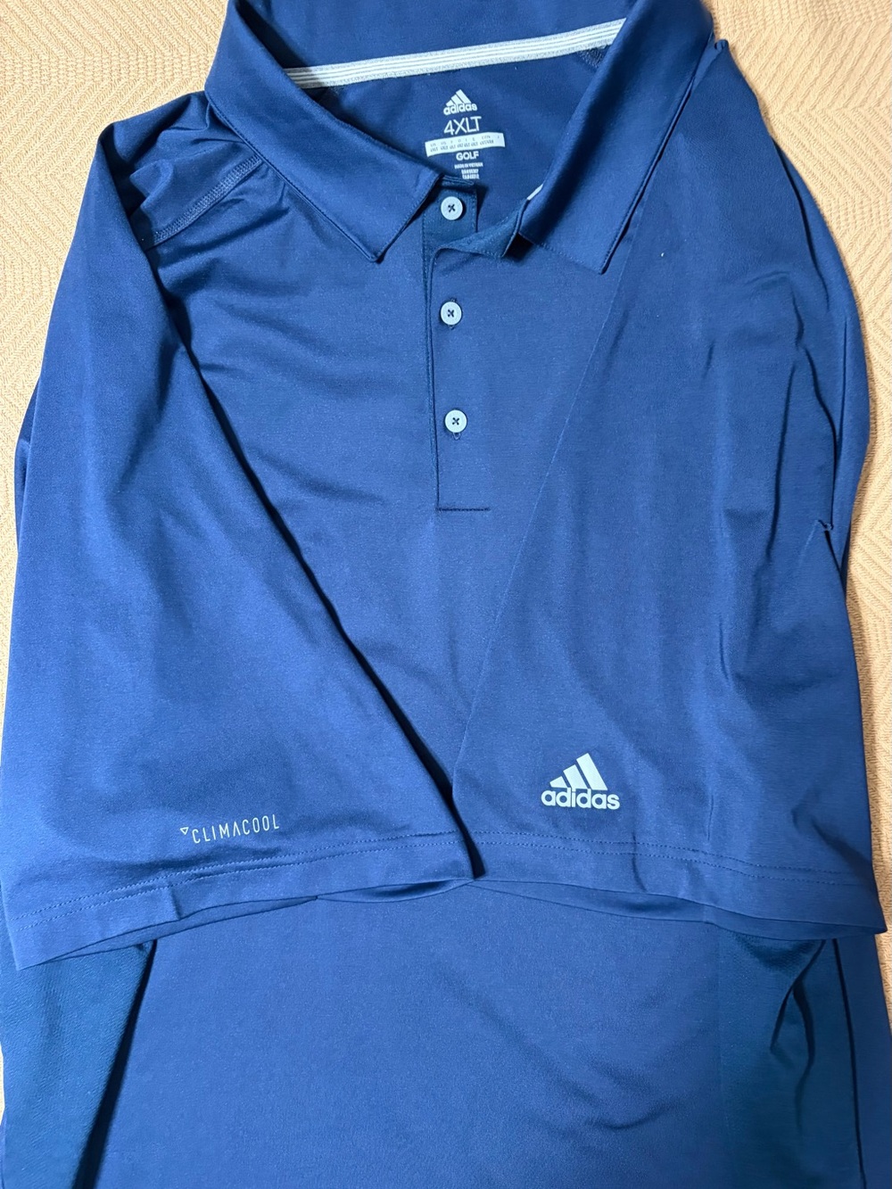 Adidas Climacool Blue Performance Golf Polo Shirt